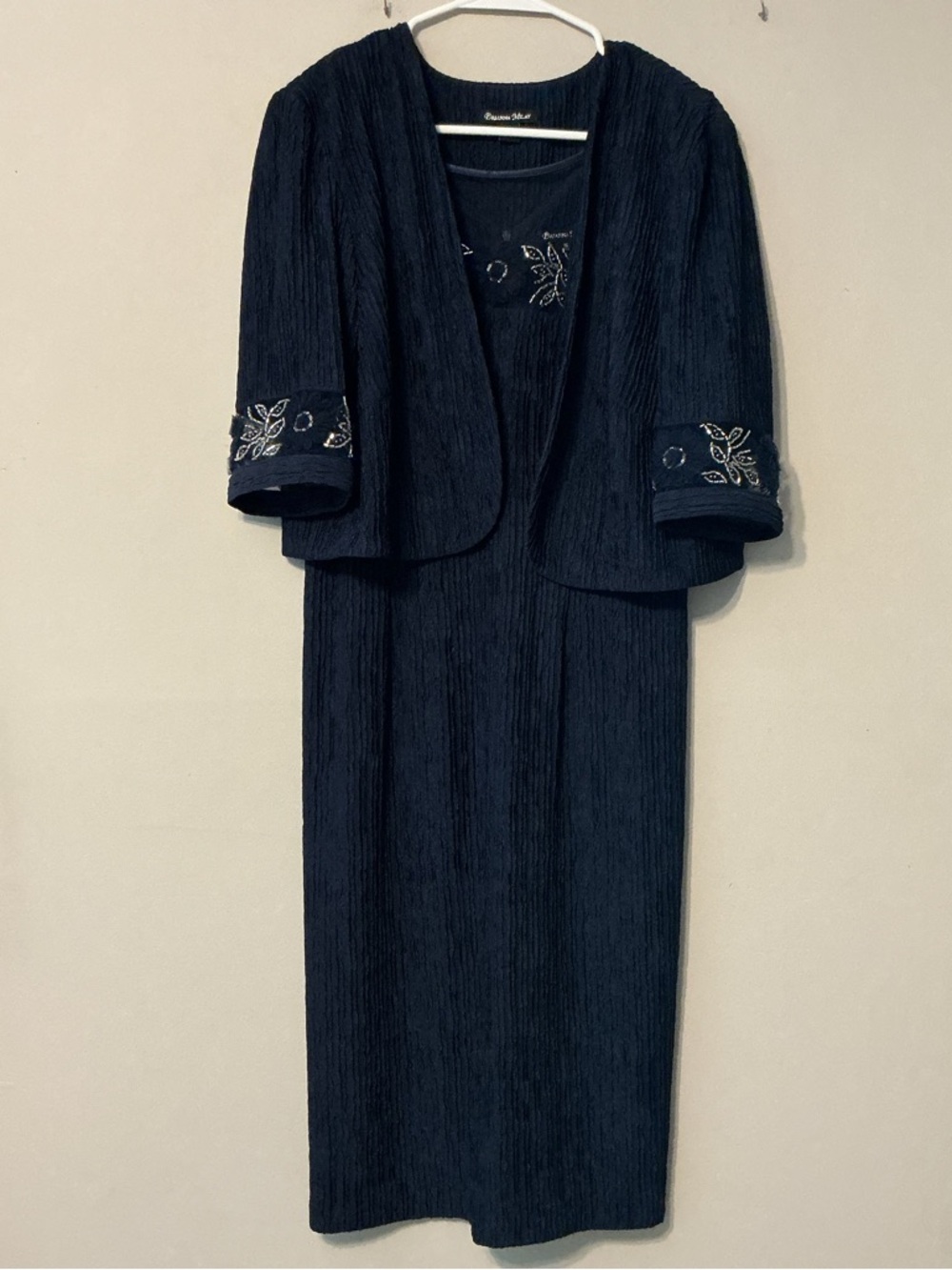 Brianna Milay Navy Dress W/ Jacket - Picture 2 of 9